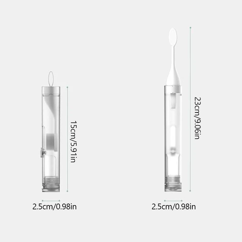 Складная зубная щетка может удерживать зубную пасту портативная для путешествий
