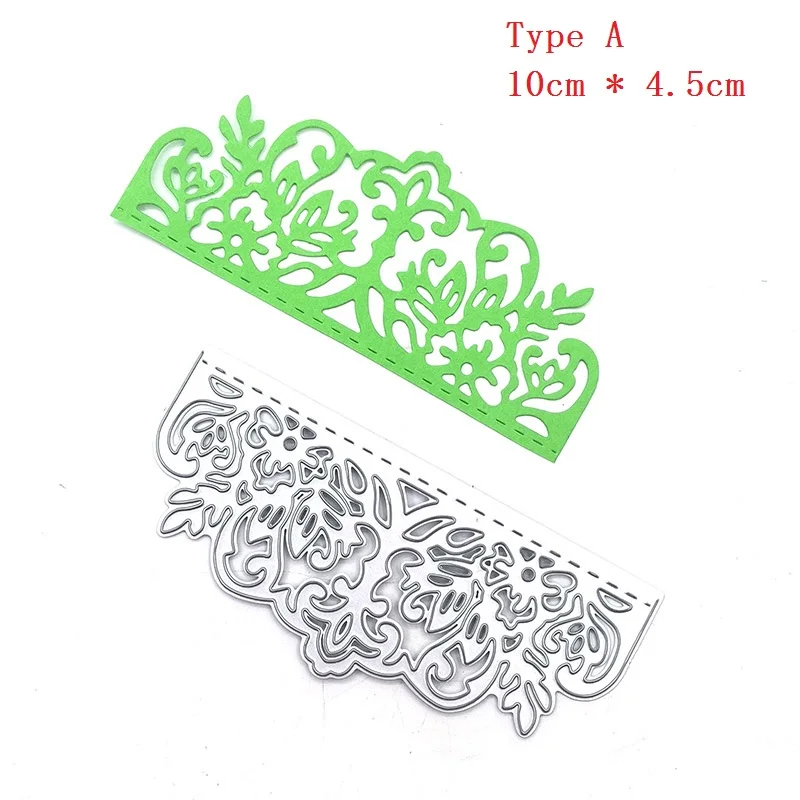Customized Carbon Steel Mould 140*48mm Lace Frame Cutting Die Scrapbook Embossing Die Cutting Die Mould DIY Decoration Card images - 6