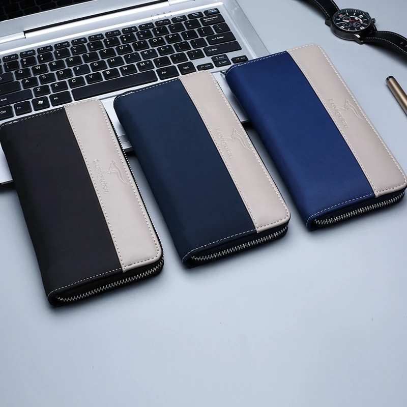 YoReAi Men's Handbag Fashion Multi-card Slot Wallet Business Wallet Mobile Phone Bag Waterproof Wear-resistant Clutch Pounch