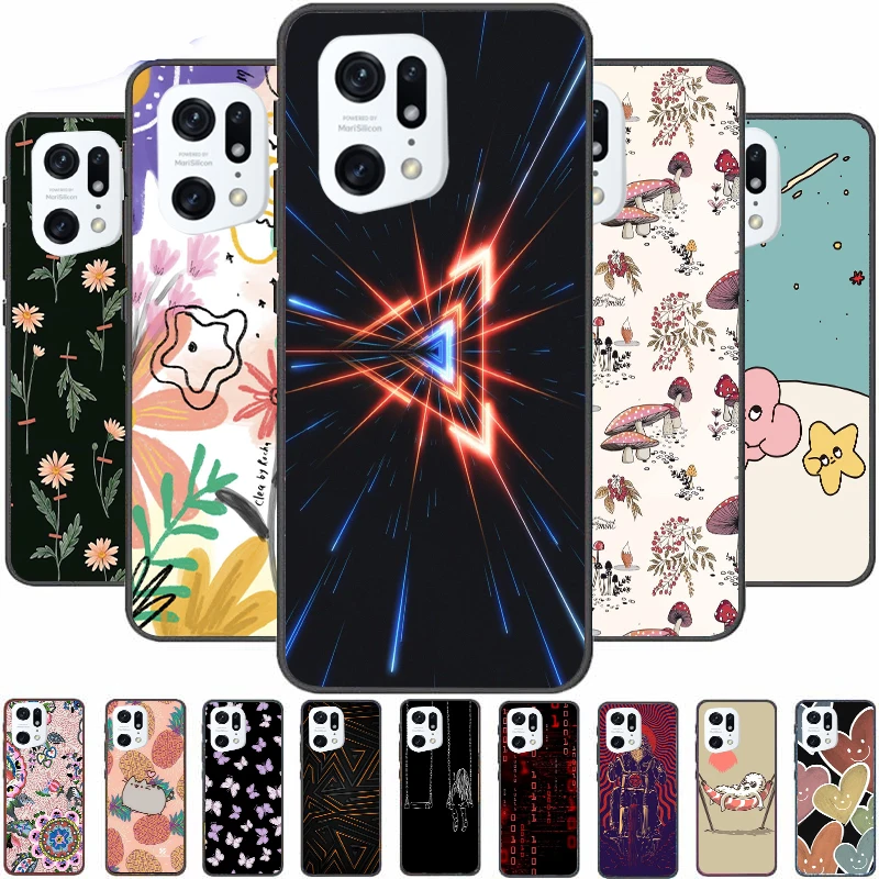 

Cute Cartoon Anime Case For OPPO Find X5 Pro Cover For OPPO Find X5 Lite F21 Pro Soft Phone Cases Bags Bumpers Fundas