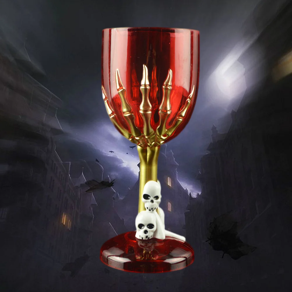 Halloween Plastic Goblet Skull Claw Decor Prop for Bar KTV Store (Non-Luminance Pattern Random Color)