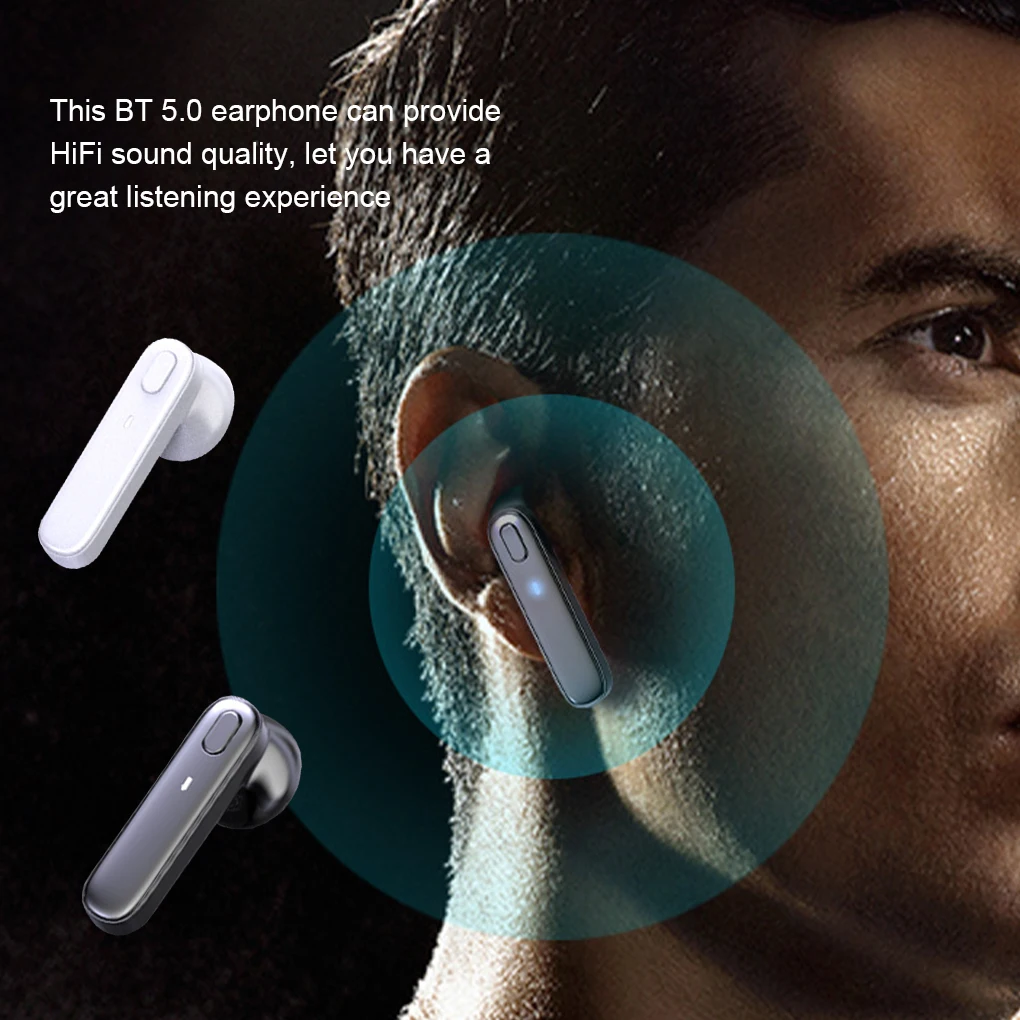 Беспроводные наушники R20 Bluetooth 5 0 TWS HiFi Mini In-Ear Sports Running Водонепроницаемая гарнитура