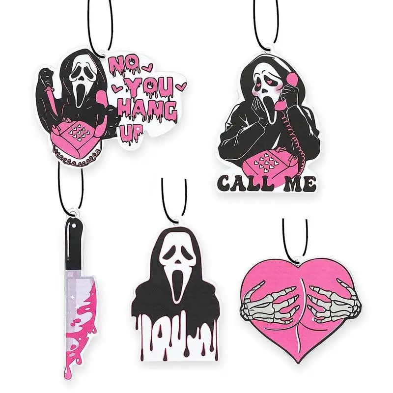 

Зеркало заднего вида автомобиля, украшения на Хэллоуин, акриловые висячие подвески-призраки, страшные автомобильные украшения