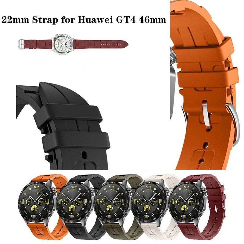 

Ремешок силиконовый для Huawei Watch GT4 46 мм, сменный Браслет для часов GT2 Pro GT3 Pro 46 мм GT 2e, 22 мм
