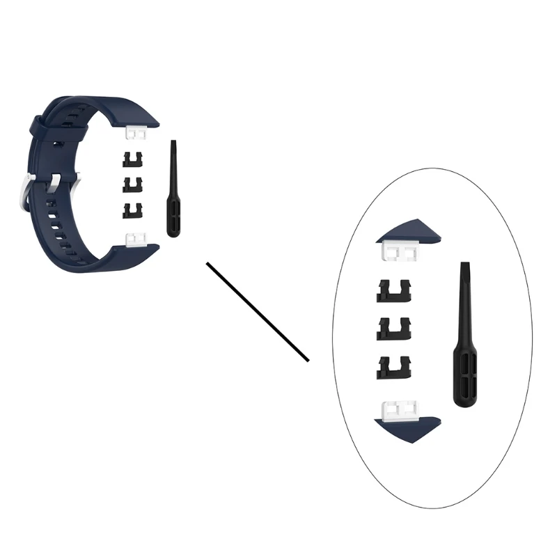

Connectors Compatible with Watch Fit Smartwatch Band Wristband Adapter Replacement Link Attachment Accessories