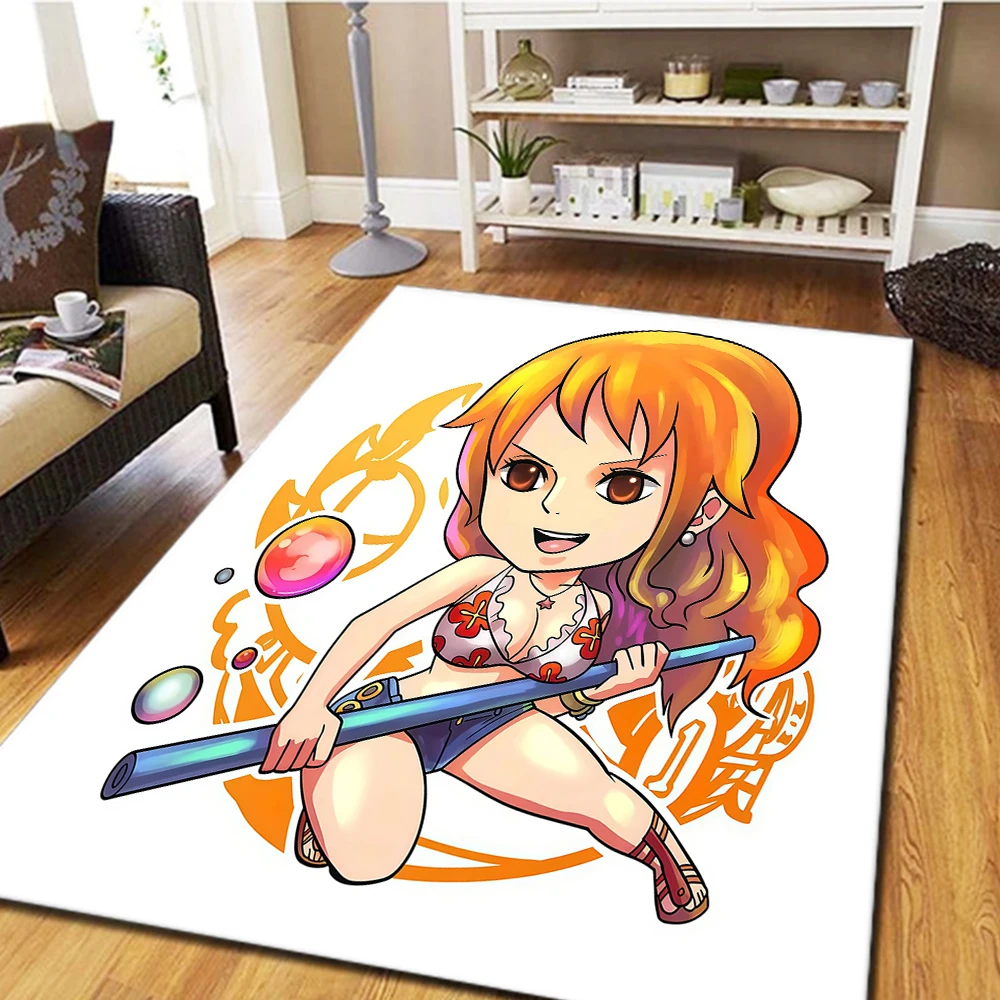 Фото Ковер One Piece Nami для гостиной, спальни, домашнего декора, крутой киноковер и игровой коврик для пола -HE119 №5