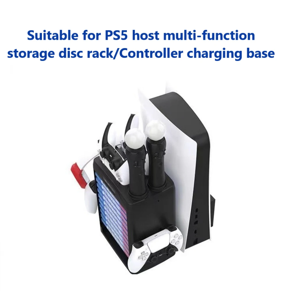 

Game Controller Cooling Base Capaciousness Charging Indicator 4 In 1 Type-c Charging Heat Dissipation Game Disc Holder Portable