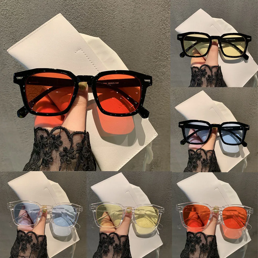 

Солнечные очки в винтажном стиле женские, квадратные Роскошные брендовые солнечные аксессуары в большой оправе, чёрные модные Ретро