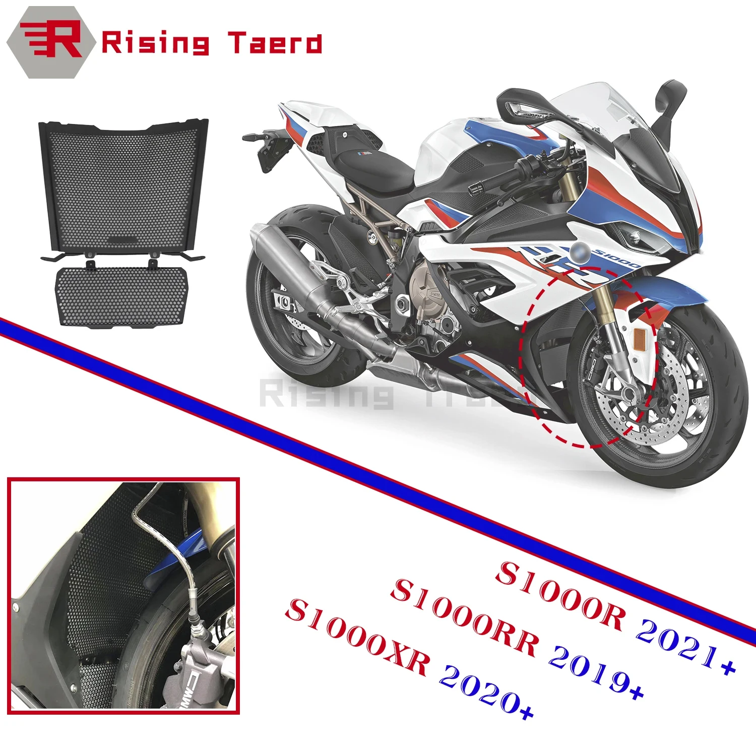 Защита решетки радиатора мотоцикла для BMW S1000R M1000RR 21-22 M Sport 2021 S1000RR 19-22 S1000XR 2020-21