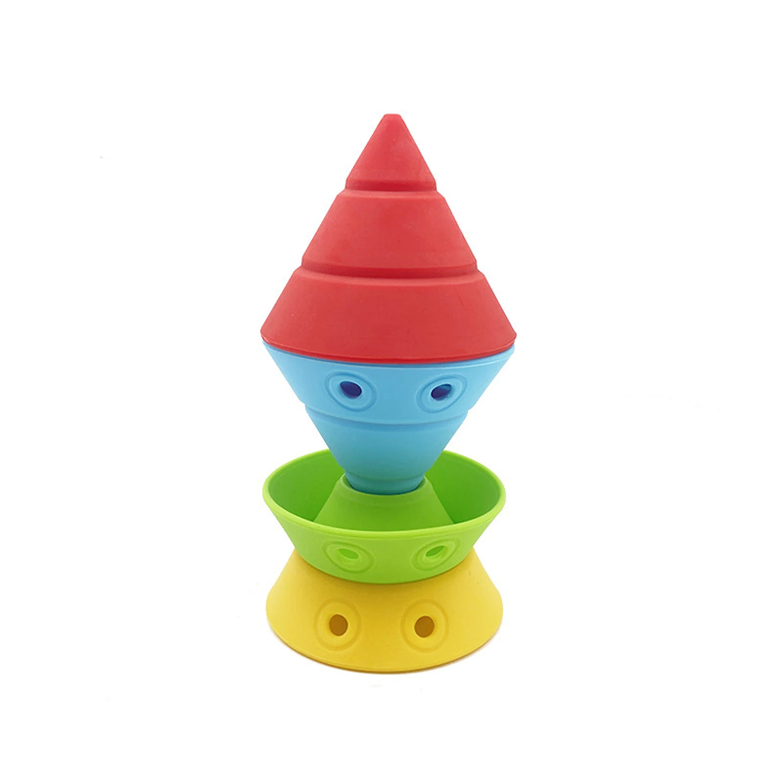 

Silicone Stacking Cups Convertible Construction Cones Multi-Play Educational Toys Great Gifts For Children