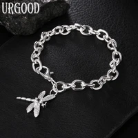 925 sterling silver o chain dragonfly bracelet for women party engagement wedding gift fashion jewelry