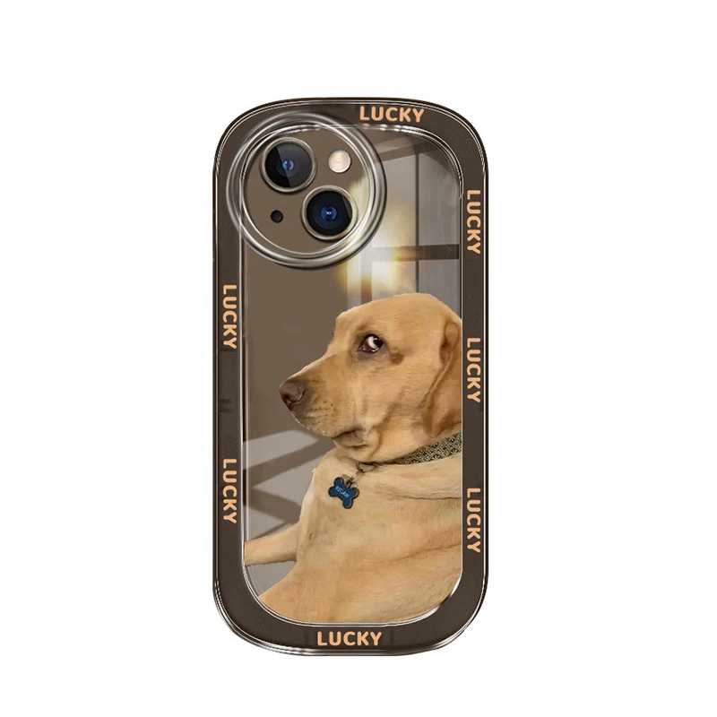 

Frosted Soft Edge Painted Puppy Phone Shockproof Case For Iphone 14 13 12 11 Pro Xs Max X Xr Se 7 8 Plus Lens Protection Cover
