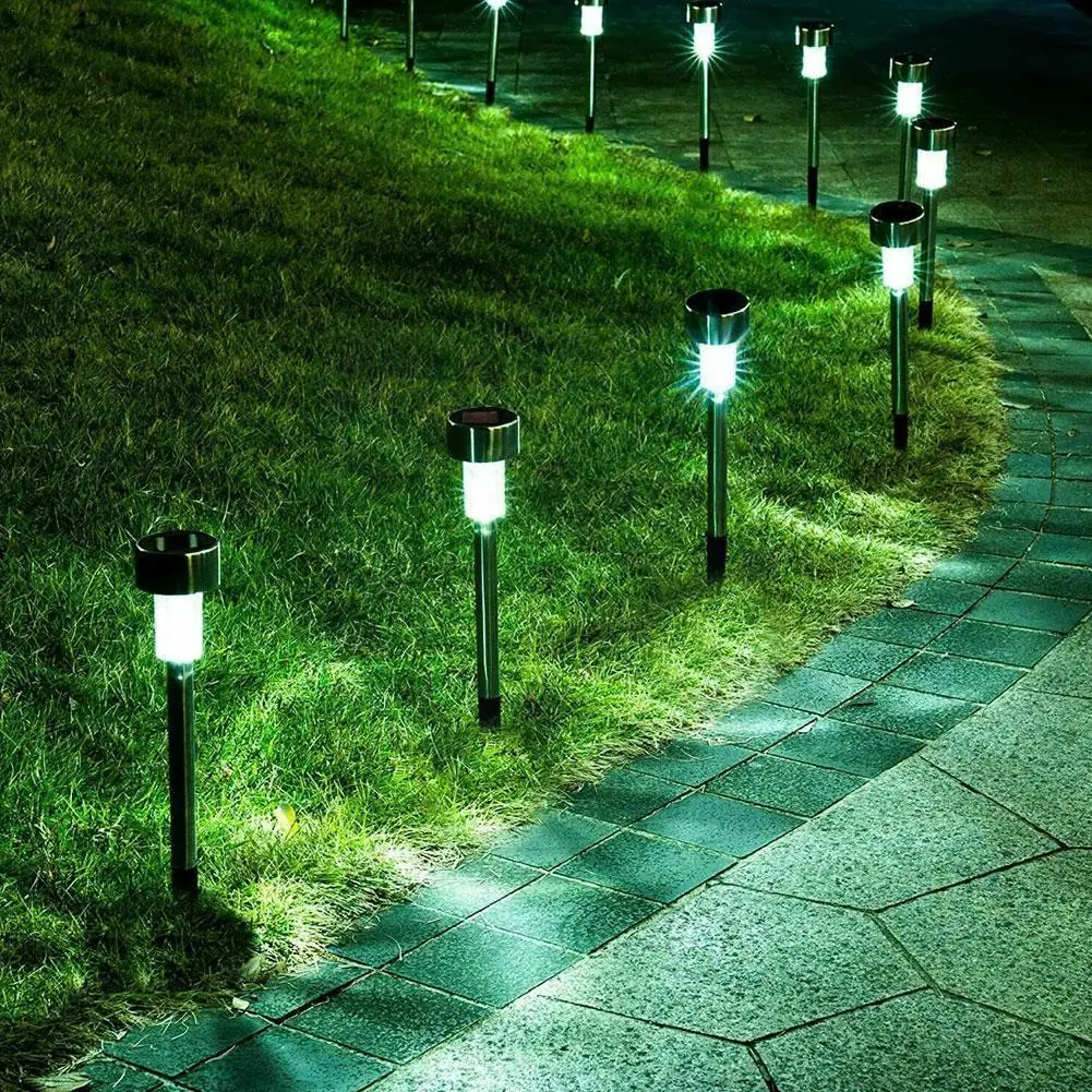 

LED Solar Garden Lights Outdoor Solar Powered Path Lights Waterproof Landscape LED Light For Pathway Patio Yard Lawn Decora H0T3