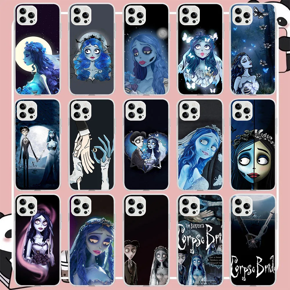 BK-11 Corpse Bride Silicone Case For Moto E20 E30 G24 G5 G5S E6 E6S E6i E7 E7i G10 Play GO Plus Power