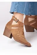 

Women's Special Design Buckle Adjustable Back Zipper Skin Color Summer Shoes Breathable Comfortable Structure of Combinable