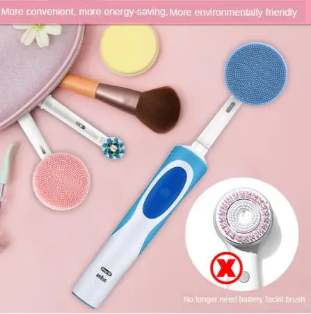 

Replacement Brush Heads For Oral-B Electric Toothbrush Facial Cleansing Brush Head Electric Cleansing Head Face Skin Care Tools