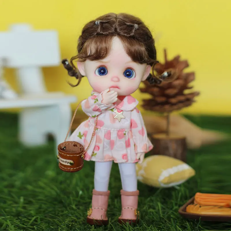 OB11 кукла в виде яйца симпатичный парик для конского хвоста 1/12 1/8bjd детская голова