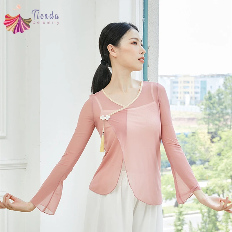 Топ для классических танцев Женский костюм с разрезом необычный подол