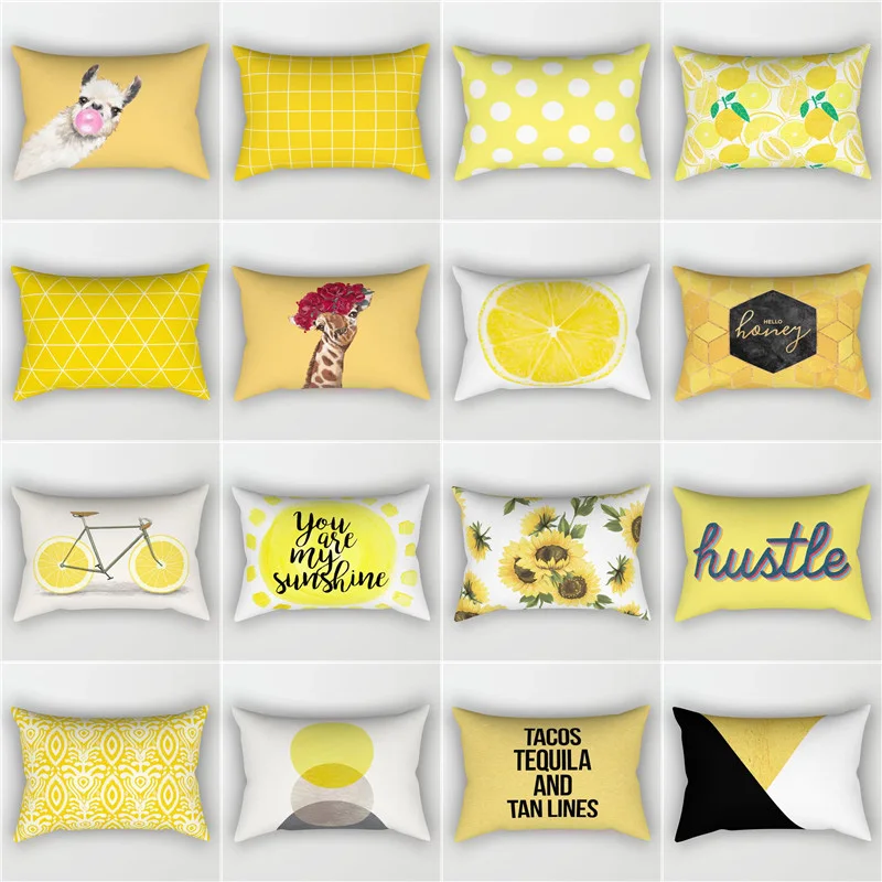 

Warm Color Geometric Printing Series Cushion Cover Pillowcase Sofa Decoration Pillowcase Fashion Pillowcase 30cm-50cm