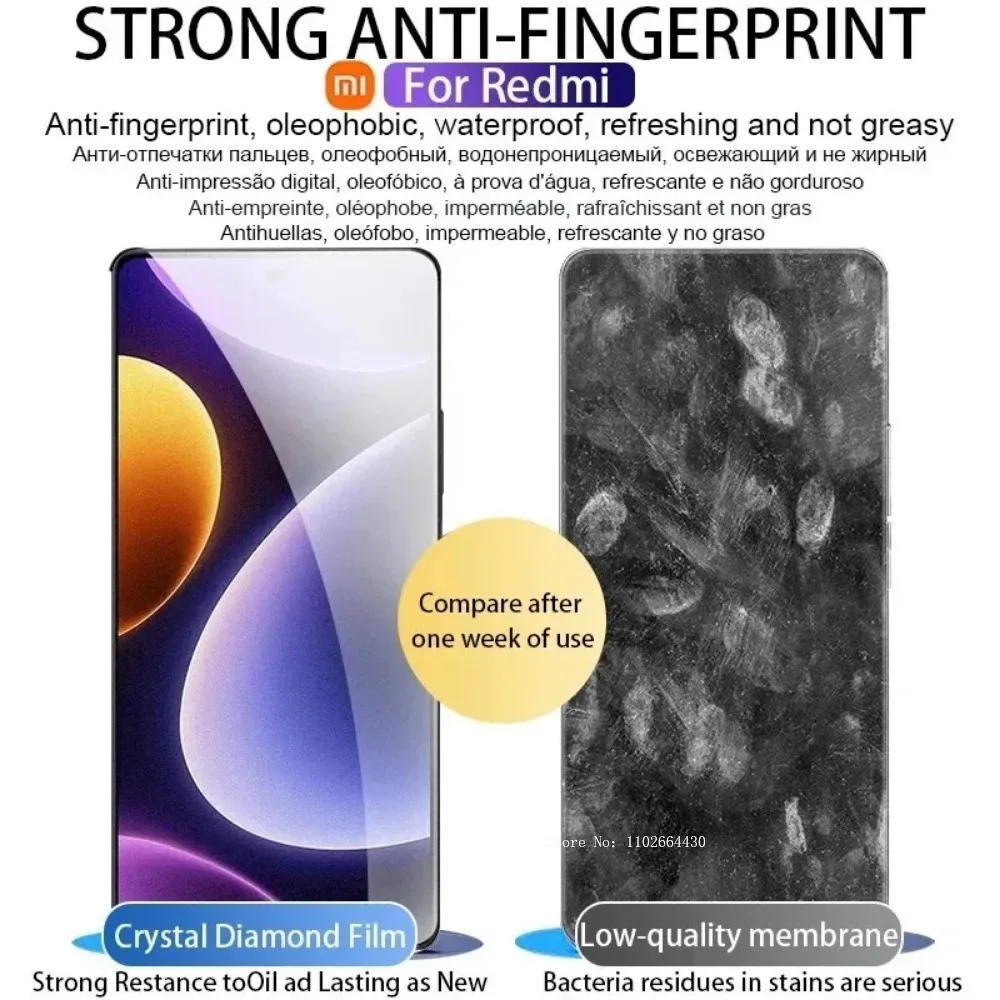 4 шт. HD гидрогелевая пленка Xiaomi POCO X6 F5 X5 X4 X3 NFC GT полное защитное покрытие для Poco M6 M5S