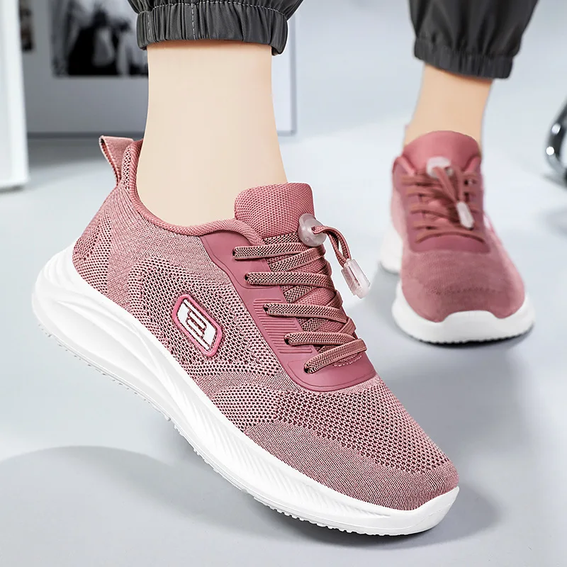 

Spring Summer Autumn Breathable Mesh Shoes for Women Fashion Casual Solid Color New Designer Shoes Ladies Zapatillas De Mujer