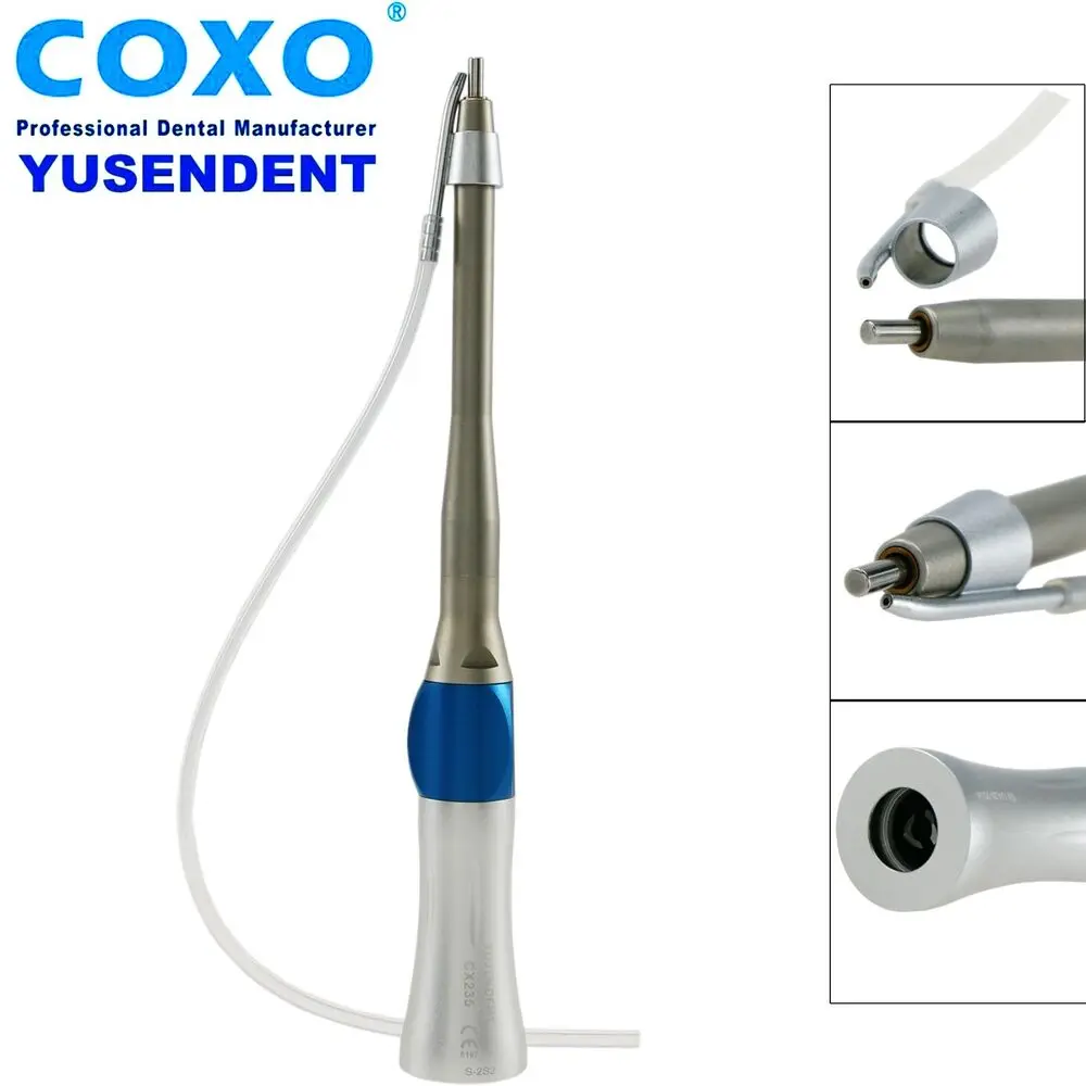 COXO Dental Surgical Handpiece 20º Angle 1:1 Micro Straight Nosecone CX235-2S/2S