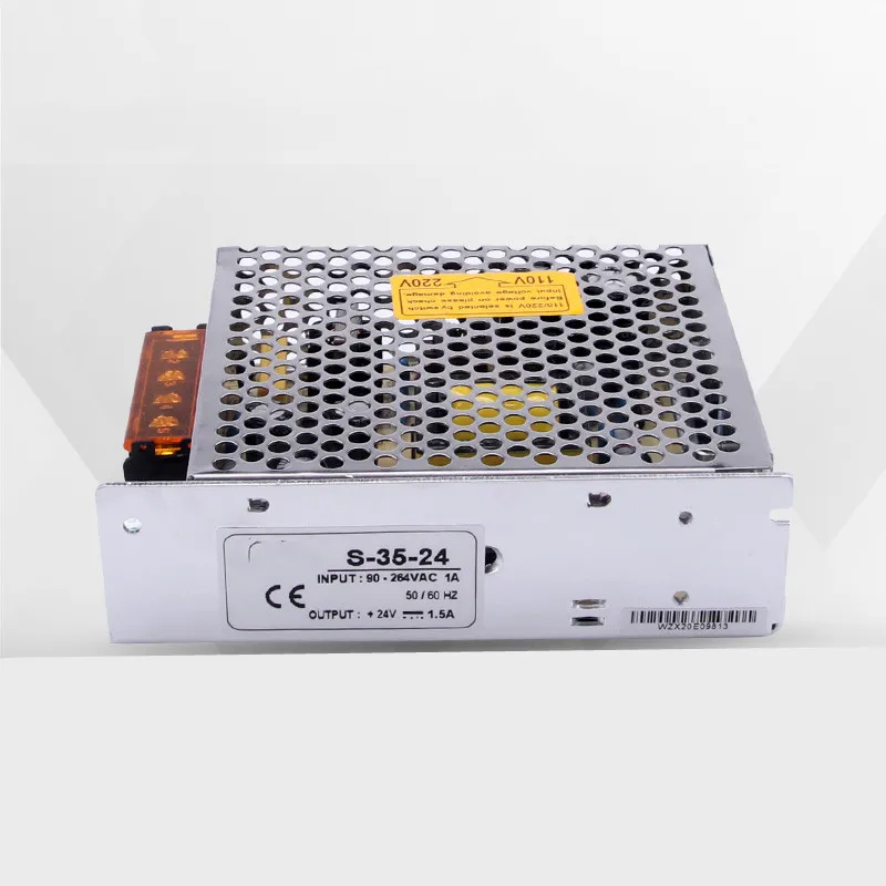 

S-35W 35W 12V 5V 15V 24V 3A AC DC светодиодный преобразователь источника питания DC регулятор напряжения