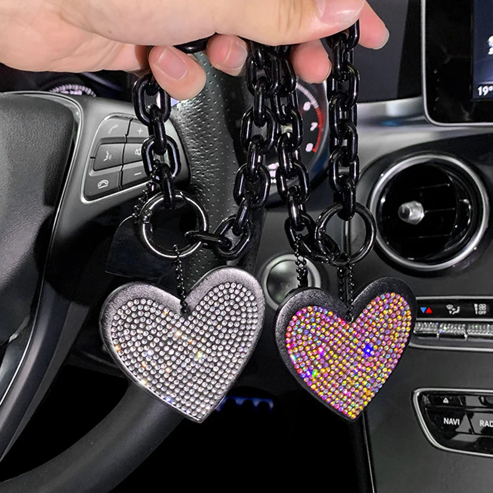 

Женский брелок для автомобильных ключей с инкрустацией стразами