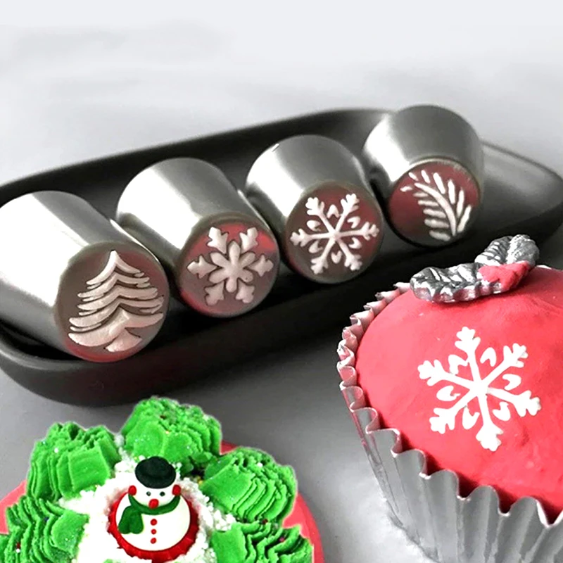 

15pcs/set Cake Cream Nozzle Bag Pastry Tool Russian Tulip Icing Piping Cupcake Pastry Tips Bakeware Christmas Nozzles Decorating