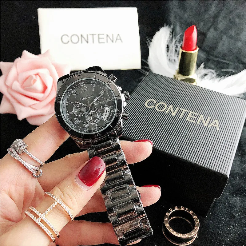 Women Watches Women Fashion Watch 2023 Geneva Luxury Designer Brand Ladies Watch Quartz Silver Case Wrist Watches Gift For Women