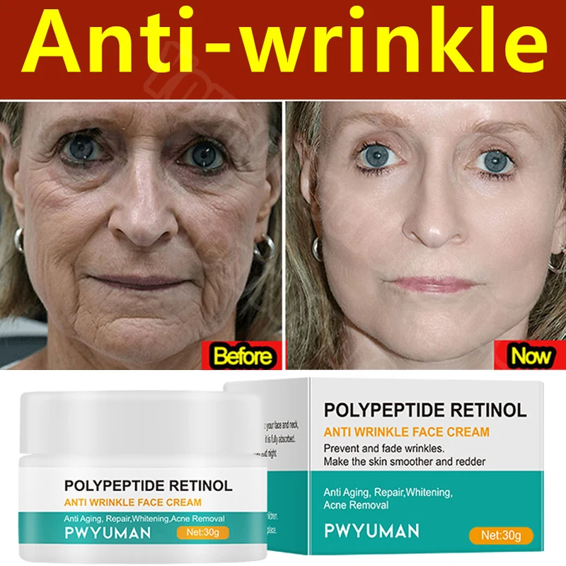 

Retinol Wrinkle Remover Face Cream Anti Aging Lotion Lifting Firming Fade Fine Lines Products Repair Smooth Facial Skin Care