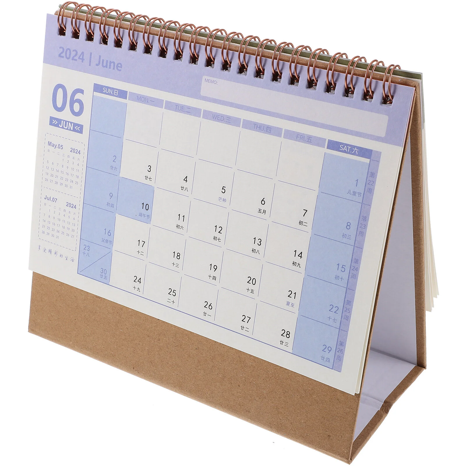 

Planner Desk Calendar 2024 Standing Flip Calendars Countdown Cute Paper Desktop