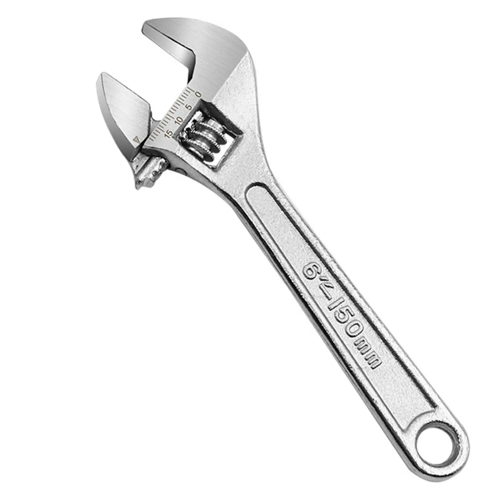 

6 inch Adjustable Wrench Wide Caliber Ratchet Spanner Wrench for Home Car Repair