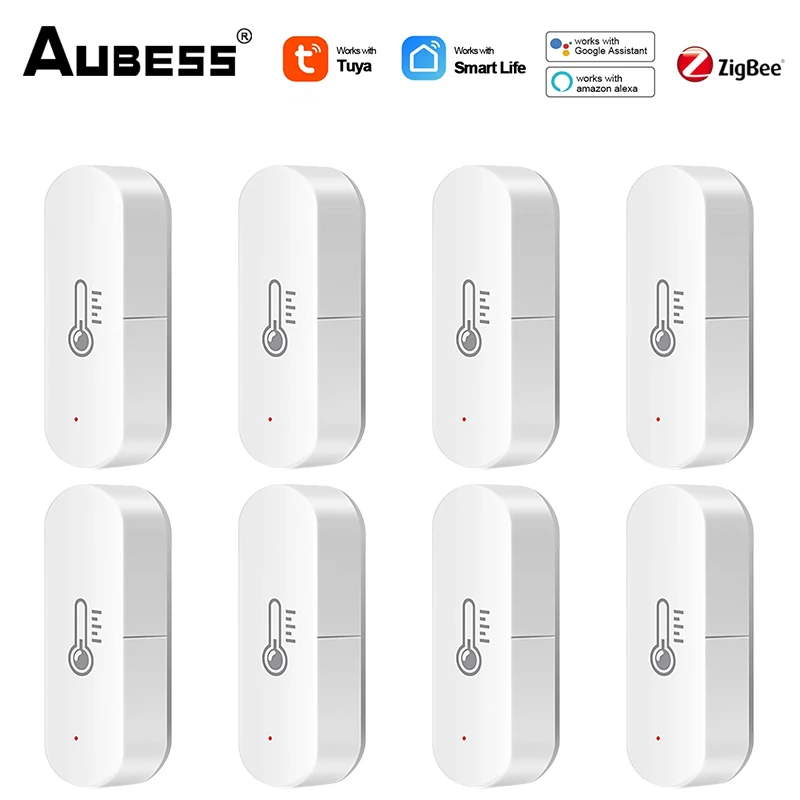 

Tuya Zigbee Temperature and Humidity Sensor Need Zigbee Gateway Hub Smart Home Indoor Hygrometer Alexa Google Voice Control