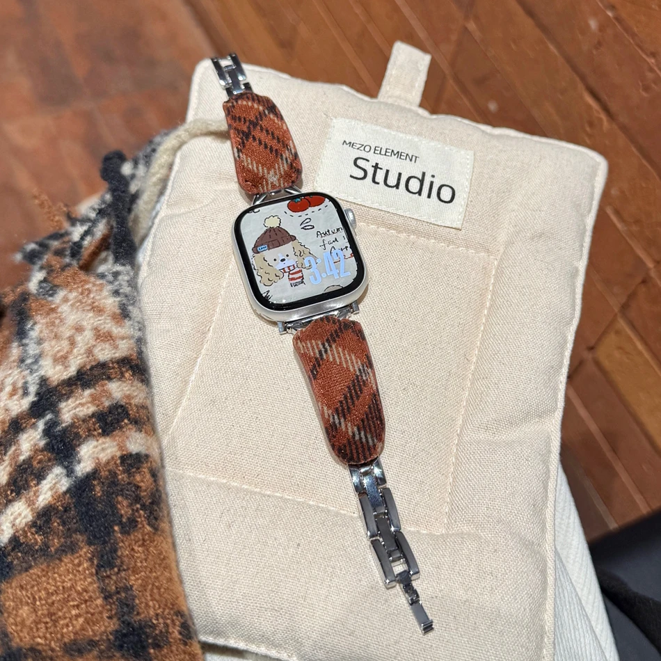 Фото Ремешок-браслет в стиле Best Friend для Apple Watch серии 11, 10, 9, 8, 7, 6 SE 5 4 3 UItra iWatch 49/46/45/44/42/41/40/38 мм, женский ремешок №4