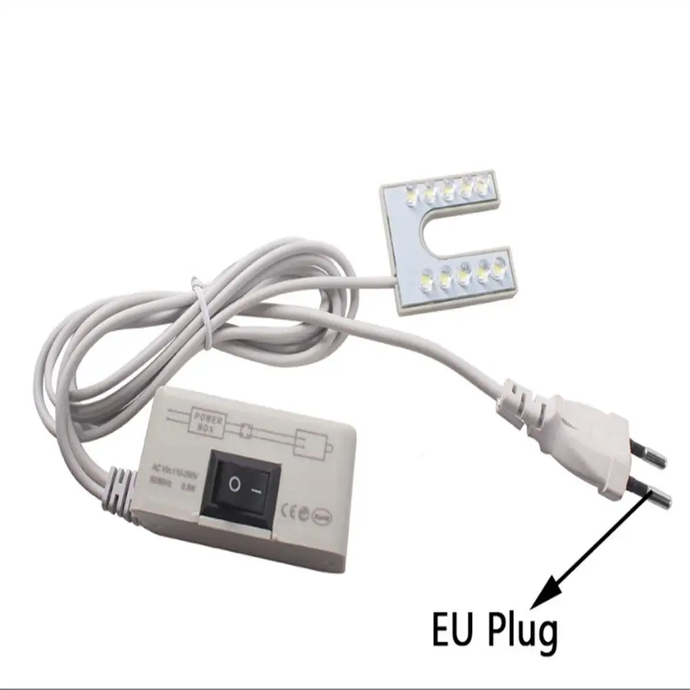 

10led U-shaped LED Sewing Machine Light With Magnetic Base For Sewing Machine 110-250V EU/US Plug
