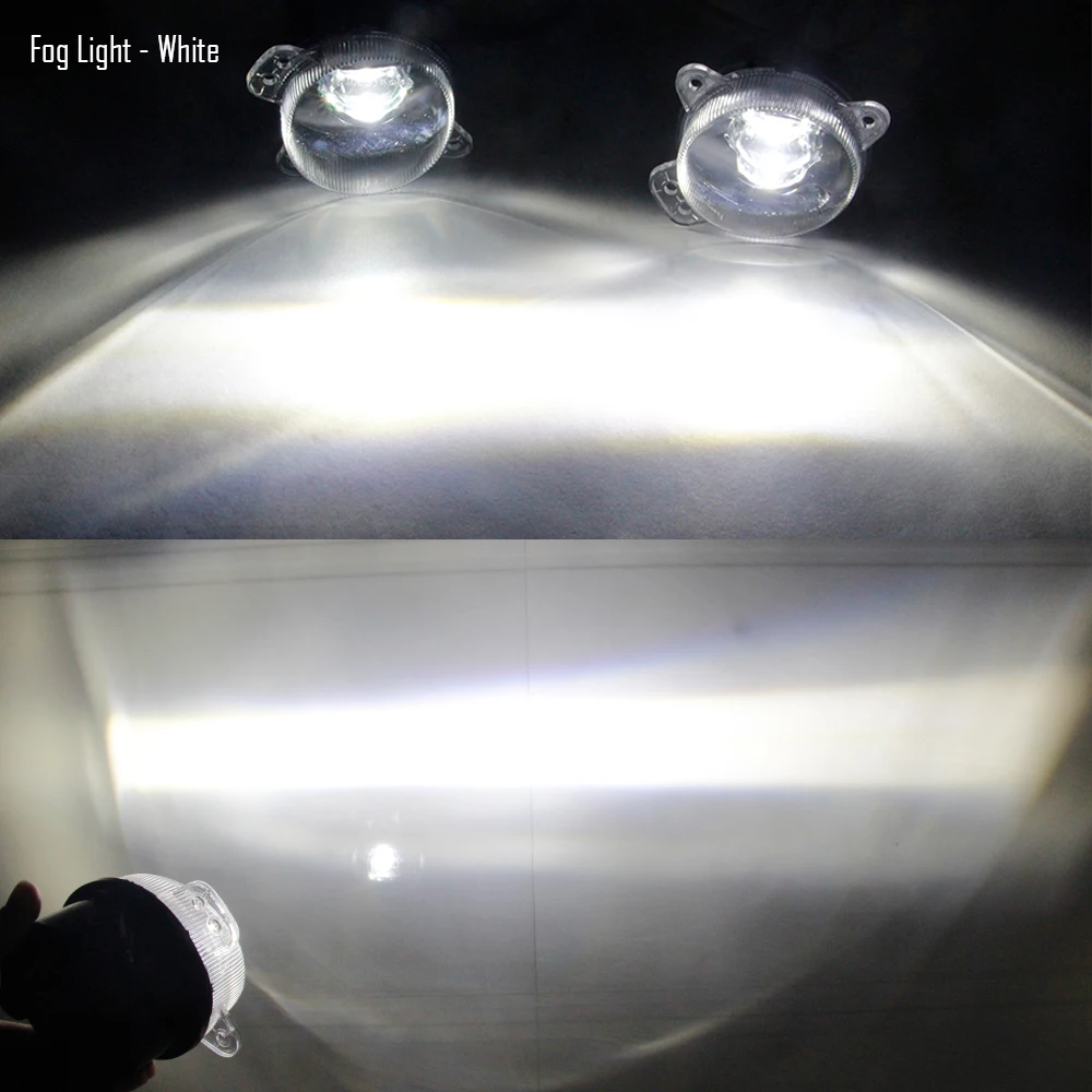 

2 светодиодных противотуманных фар в сборе для Skoda Fabia Mk2 2007 2008 2009 2010 30 Вт 8000LM Автомобильные противотуманные фары Canbus с линзами дневного света