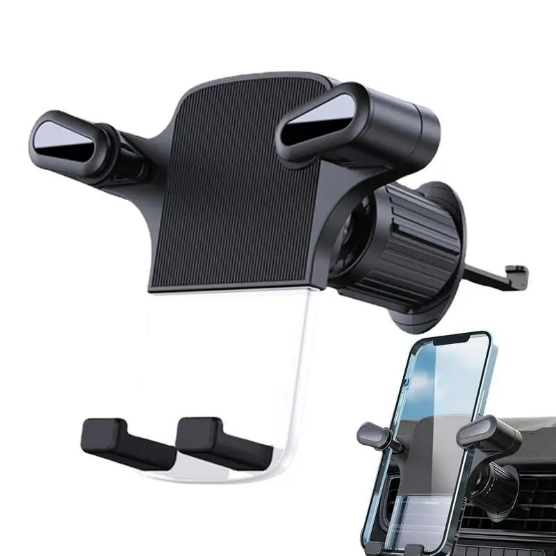 

Air Vent Phone Holder For Car Mobile Phone Stand 360 Rotation Upgrade Jaw Arm Triple Lock Single Key Operation Ball Joint For