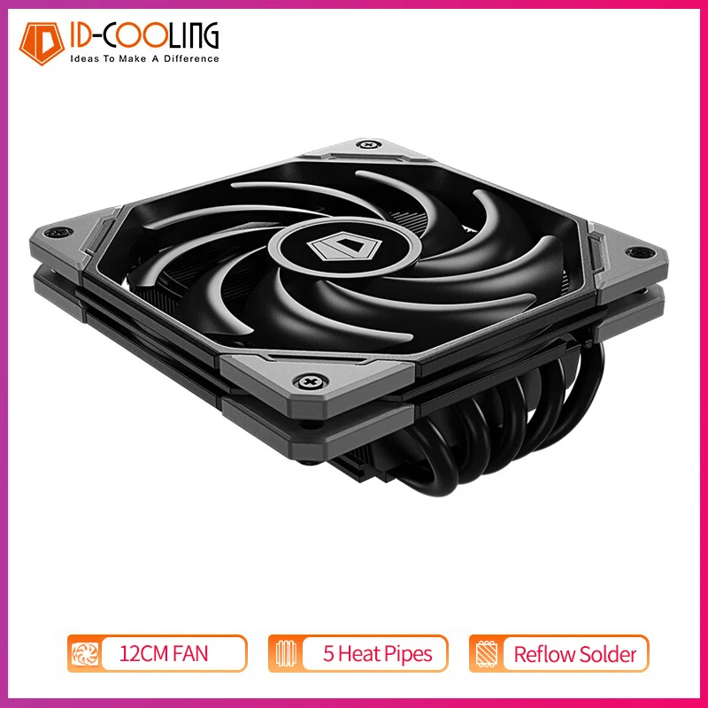 Radiator For Am4 Am5 Lag1700/1200 Pwm Fans 120mm Low Profile Air Cooler