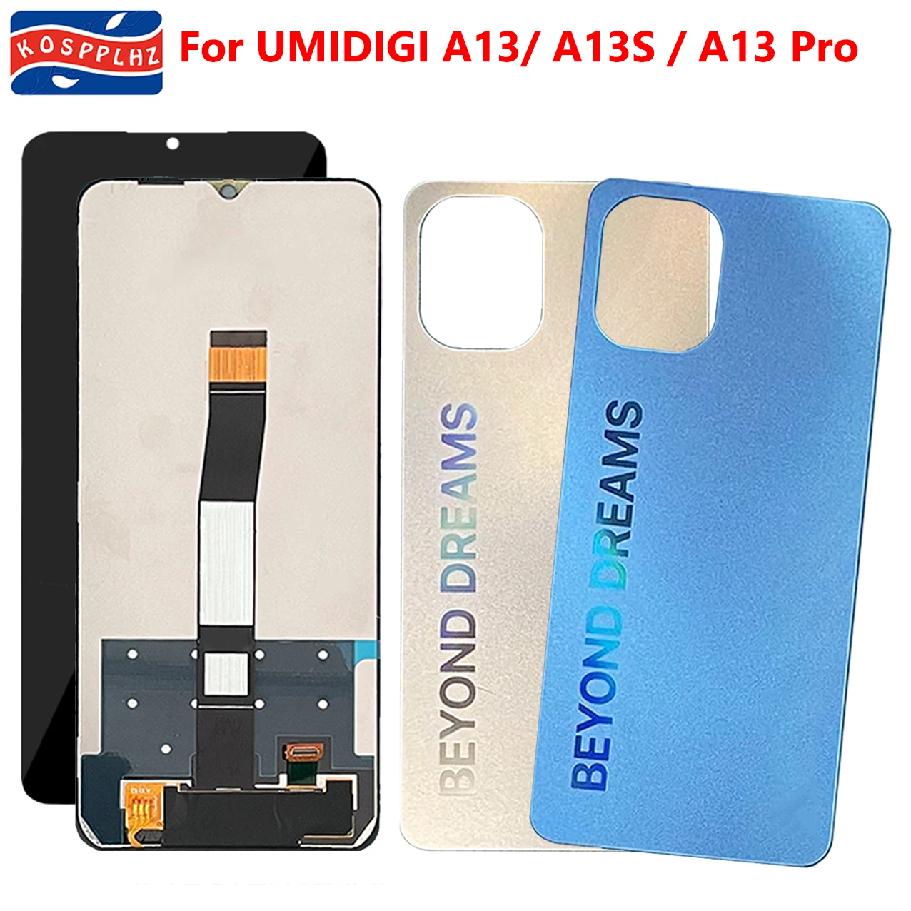 

Original For UMIDIGI A13 / A13S / A13 Pro LCD Display + Touch Screen Replacement Optional Add Back Cover Or Frame For A13 S LCD