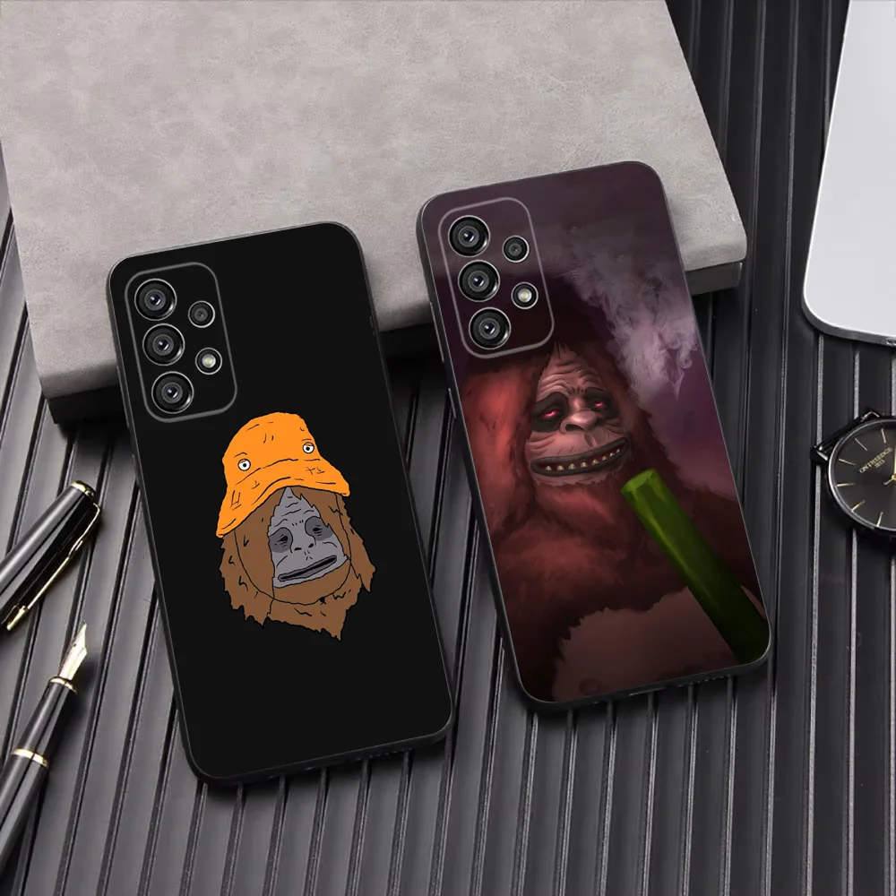 Чехол для телефона Sassy The S-Sasquatch Samsung Galaxy A13 A21s A22 A31 A32 A52 A53 A71 A80 A91 Soft Black Shell