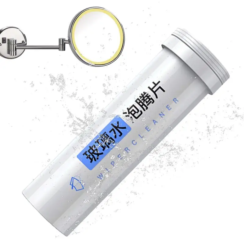 

Car Windshield Glass Cleaner Effervescent Tablets Car Solid Wiper Dust Soot Remover Windshield Glass Cleaning Tablets 15 Pcs