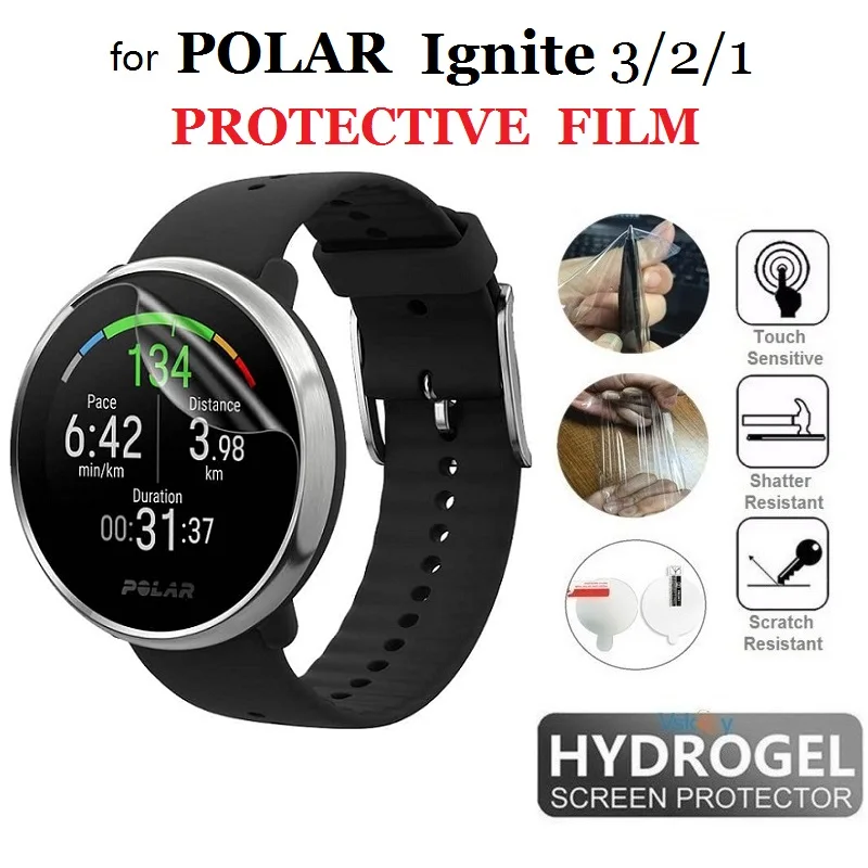 

Гидрогелевая защитная пленка из ТПУ для умных часов POLAR IGNITE 3, Прозрачная мягкая защитная пленка для воспламенения 2/1, 10 шт.