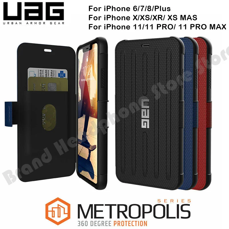 

UAG Urban Armor Gear Metropolis Folio Case Flip Cover For Apple IPhone 11 PRO MAX / iPhone11 Rugged Wallet Flip Case