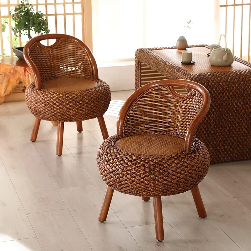 

Modern Simple Home Balcony Rattan Chair Single Armchair Woven Lazy Rattan Chair