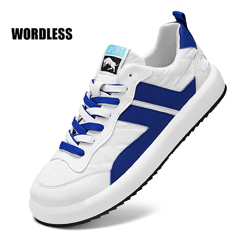 

Men Sneaker Spring Summer New Breathable White Vulcanized Shoes for Man Comfortable Fashion Flat Sports Man Running Shoes 39-44