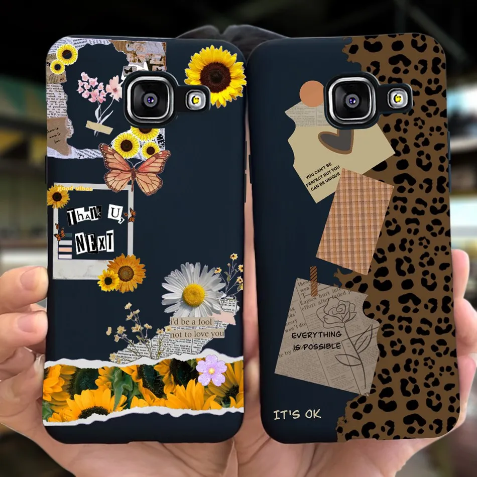 Симпатичный чехол с рисунком для Samsung Galaxy A5 2016 мягкие силиконовые чехлы