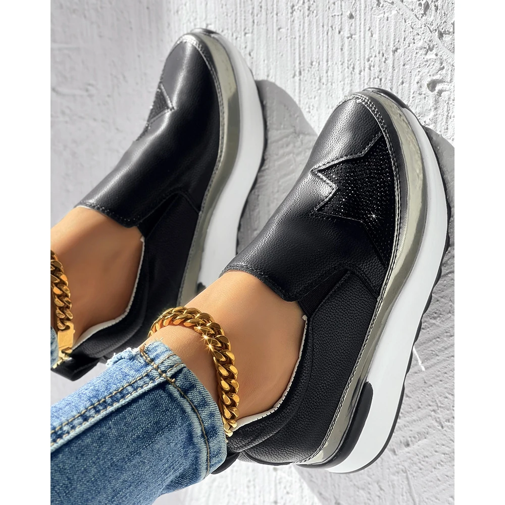 Женские кроссовки на платформе сетчатые сникерсы выход без застежки с цветными