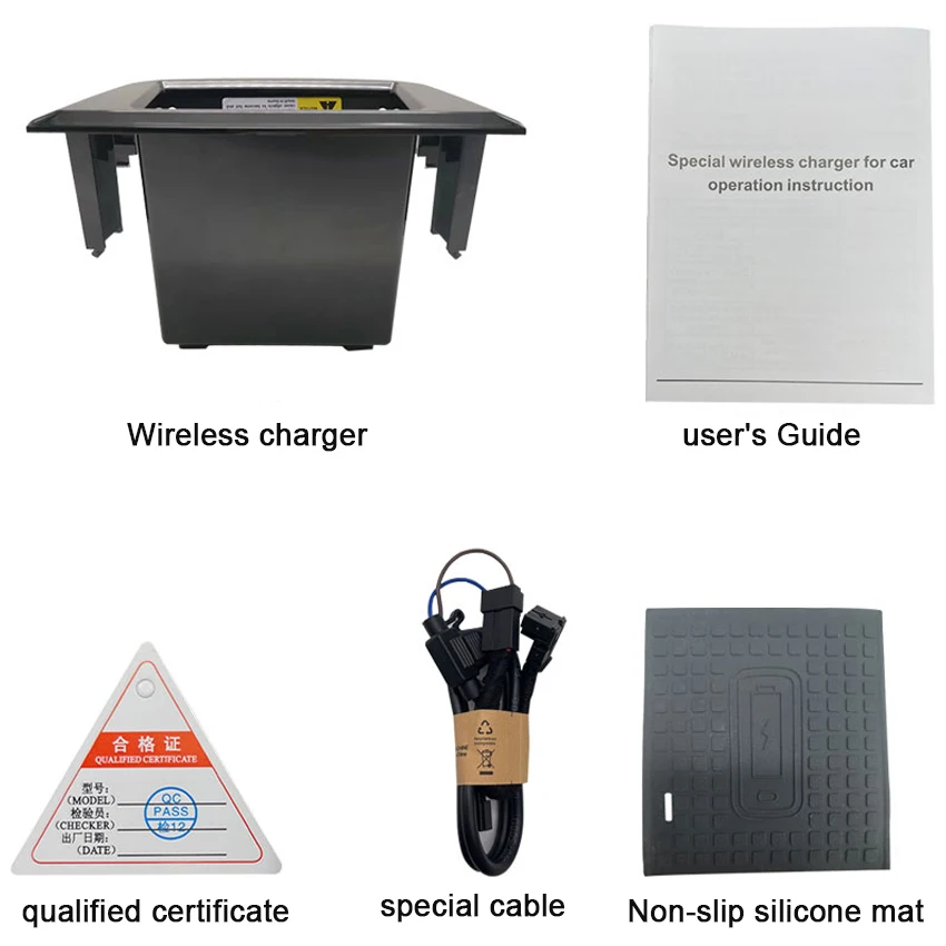 

Автомобильное беспроводное зарядное устройство QI, 15 Вт, пластина для быстрой зарядки, держатель для телефона, беспроводное зарядное устройство для Porsche Cayenne 2018 2019 2020 2021 2022