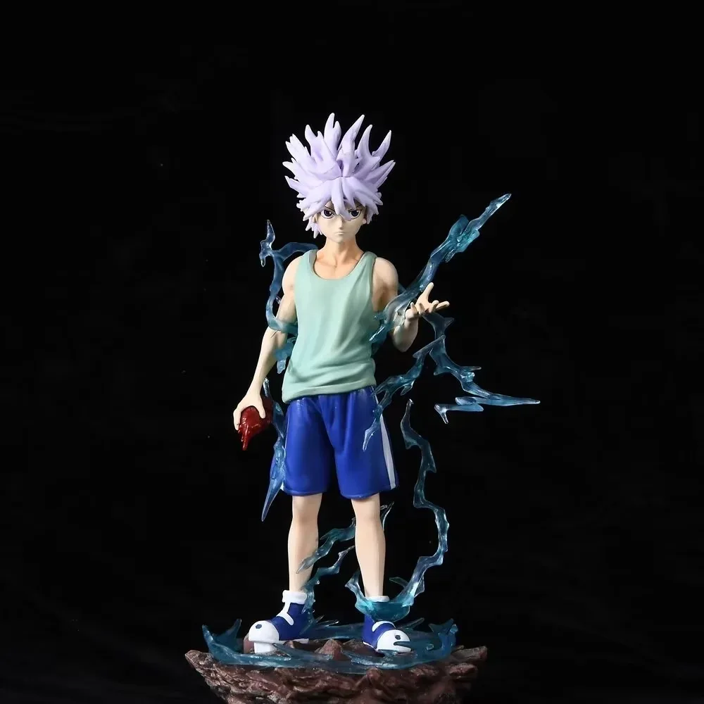 

Anime Hunter Hunter Killua Zoldyck GK Standing PVC Action Figure Collectible Model Doll Toy 22cm